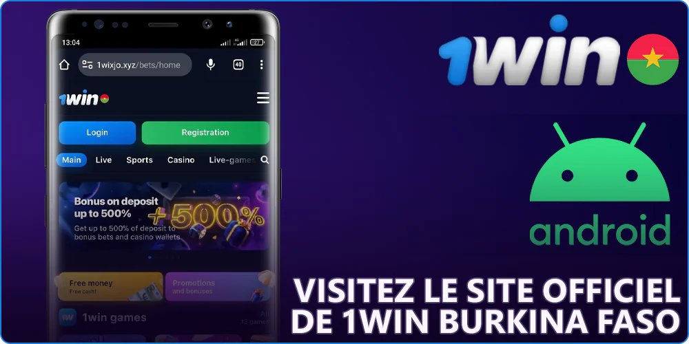 Ouvrez 1Win sur votre téléphone mobile