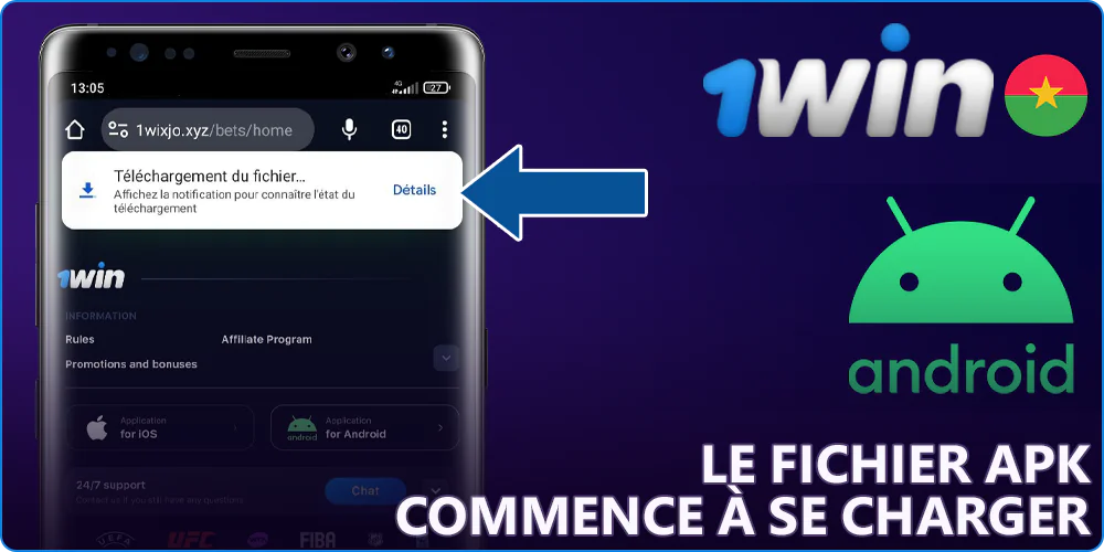 Télécharger l'application 1Win pour Android