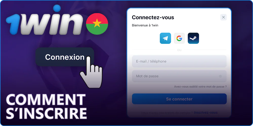 Comment se connecter à 1Win au Burkina Faso