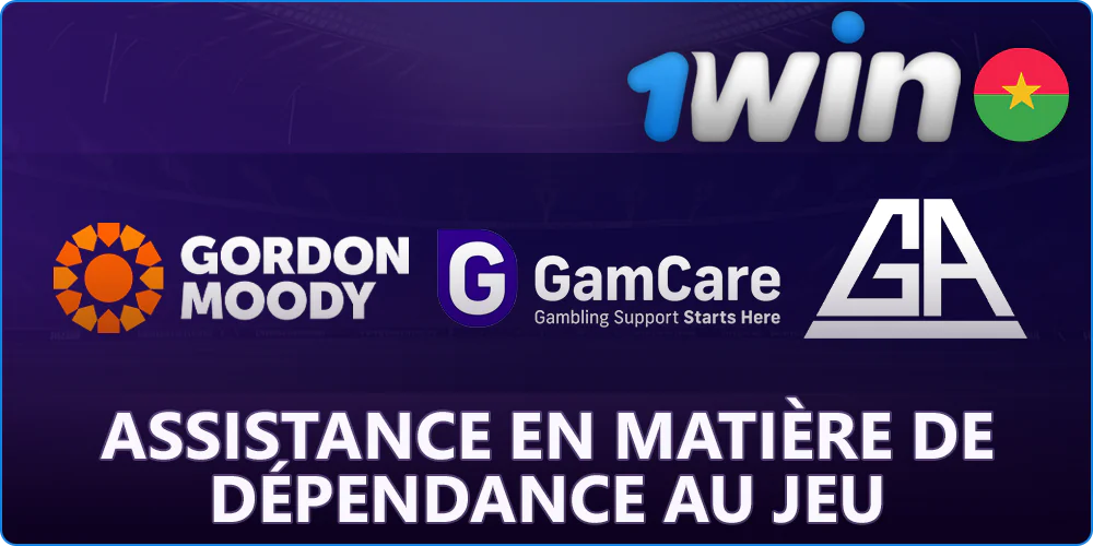 Aide à la dépendance au jeu auprès d'organisations tierces pour les joueurs de 1Win
