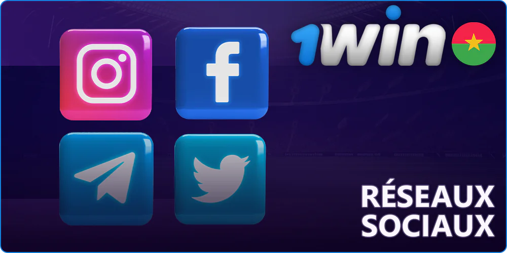 1Win pages de médias sociaux