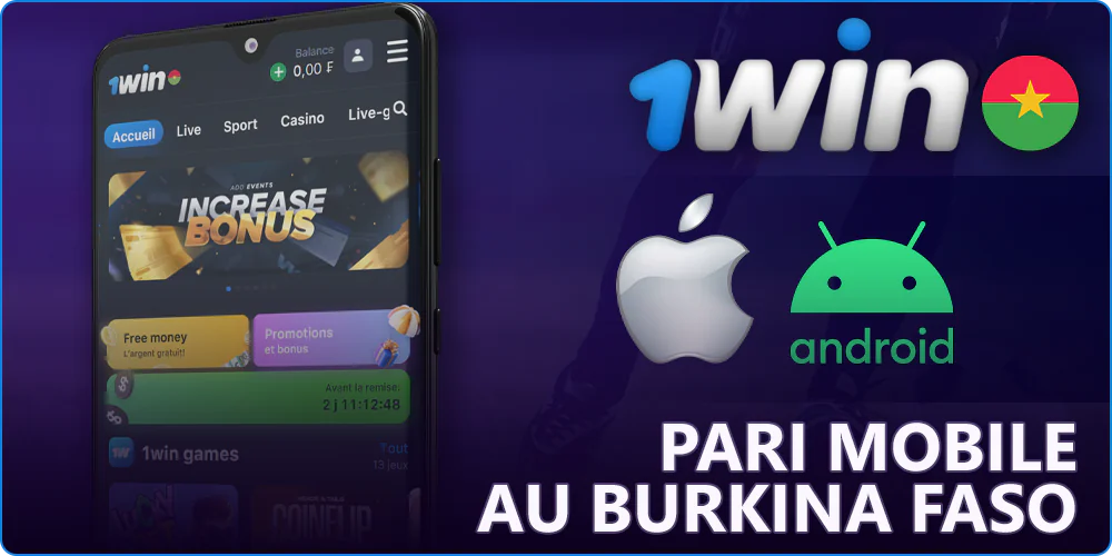 Les paris sportifs dans l'application mobile 1Win
