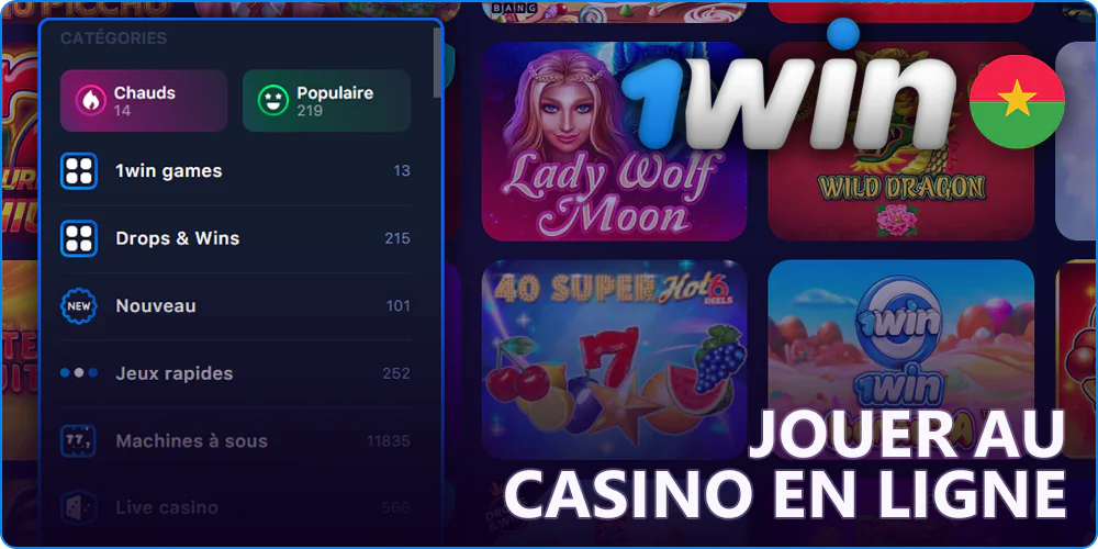 1Win casino en ligne au Burkina Faso